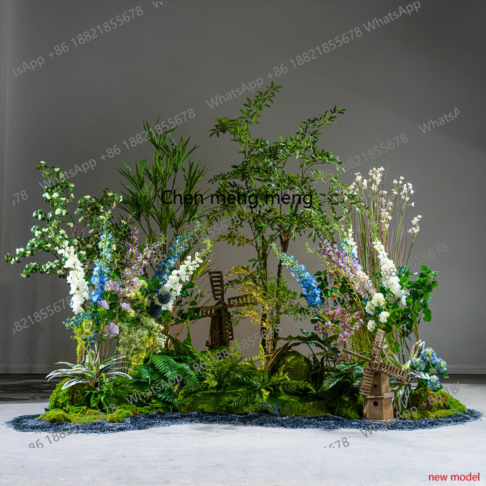 H178H178Simulated reed grass flower tree green plant landscape, window, landscaping fake tree decoration