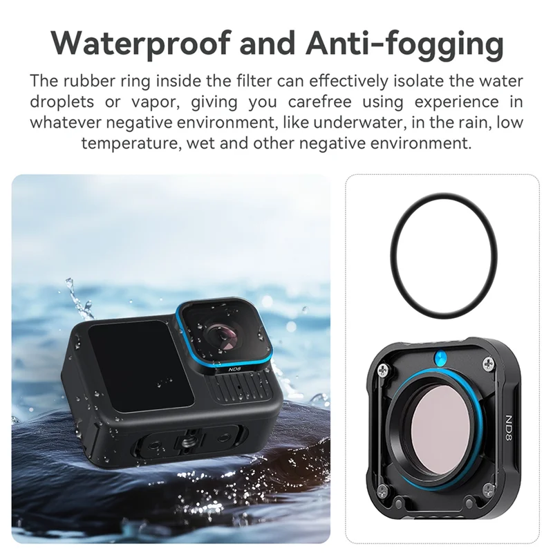 

Excellent-AMAGISN Lens Filter ND4 ND8 ND16 ND32 Filter Kit For Gopro Hero 9 10 11 12 13 Lens Filters Action Camera Accessories