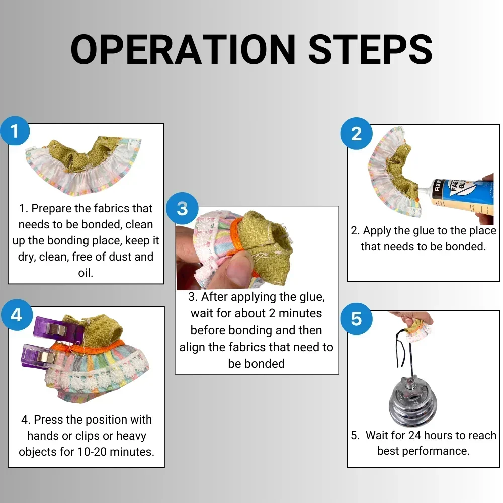 Clear Contact Multipurpose DIY Glue Wedding Dress Leather Bag Diamond Fabric Cloth Fiber Craft Repair Strong Bond Adhesive