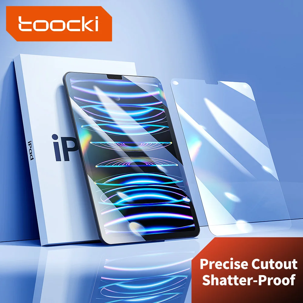 

Toocki 2PCS HD Tempered Glass Film Screen Protector Film For iPad Pro 12.9 inch 11 10.9inch Samsung Galaxy 12.4inch 11 10.4inch