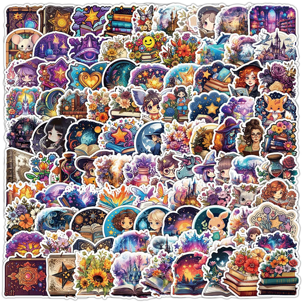 10/30/50/100pcs Vintage Gothic Magic Witchy Graffiti Stickers Waterproof Laptop Suitcase Phone Notebook Decoration Sticker Decal