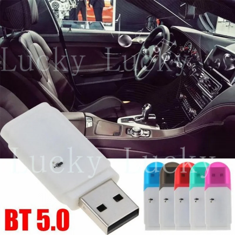 

USB Bluetooth 5.0 беспроводной аудио-адаптер-приемник для музыки и стереосистем E6P8 I9I6 U7A4