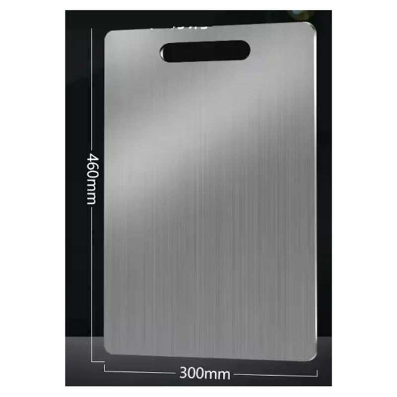 Deska do krojenia ze stali nierdzewnej A02M, antybakteryjna, odporna na pleśń, do krojenia owoców i warzyw, deska do ugniatania ciasta.