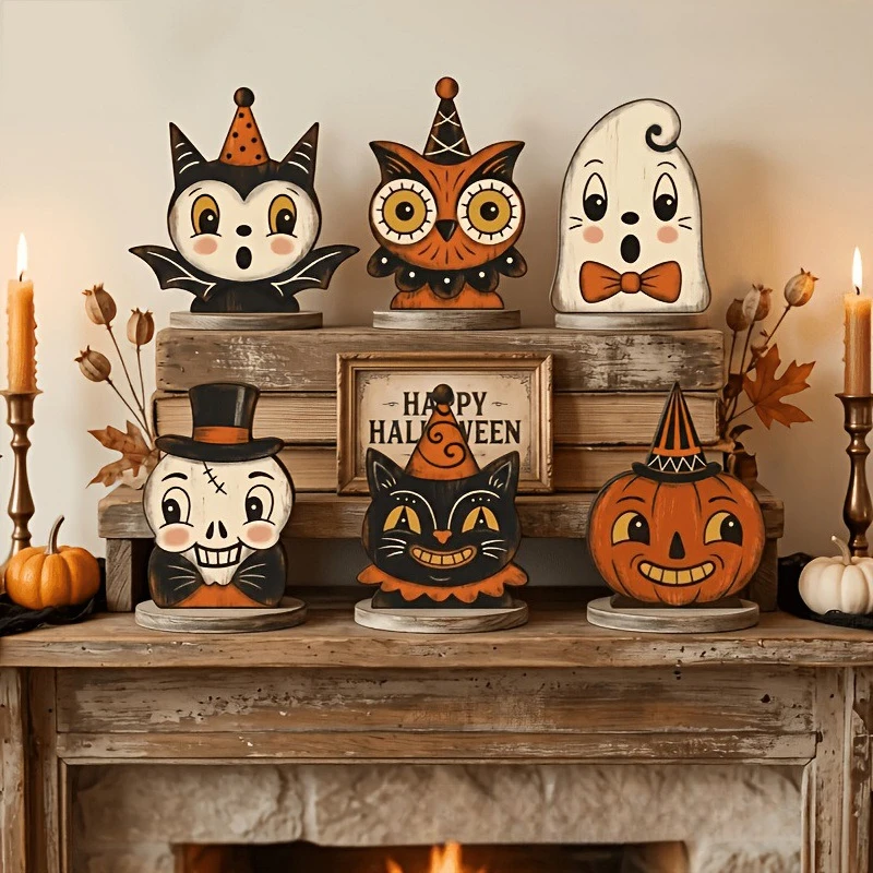 Day of the Dead Wooden Photo Frame Altar Table Decor – Mexican Style Carnival Festival Ornament Display