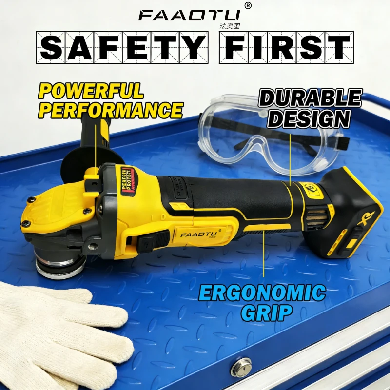 FAAOTU 409 Brushless Grinder, Multi-purpose Same Function as DW Power Tool Compatible with DW batteries NO battery