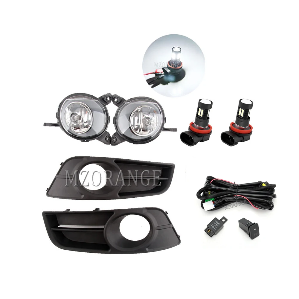 Luces antiniebla LED para Toyota Corolla 2004, 2005, 2006, versión europea, cubierta de lámpara antiniebla, bisel de parrilla, accesorios de faros antiniebla