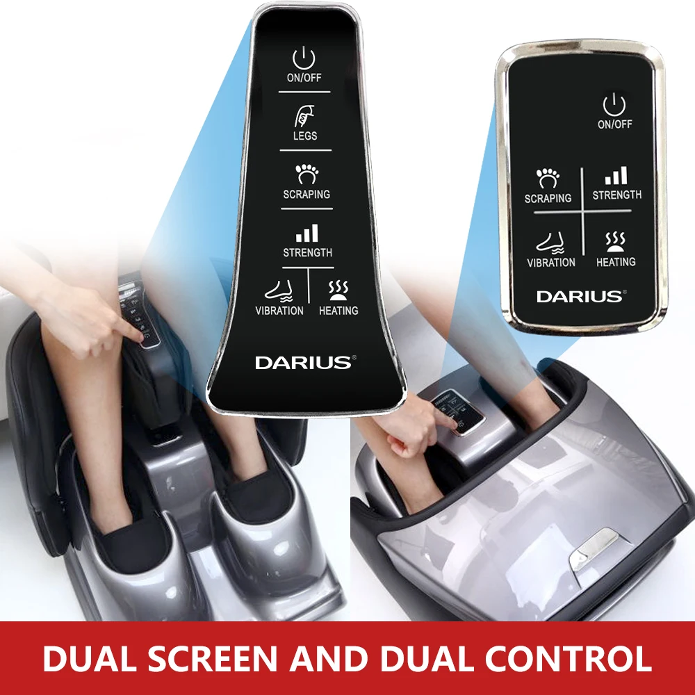 Wireless Foot & Calf Massager Shiatsu Deep Kneading With Heat Air Compression & Vibration For Plantar Fasciitis Swelling