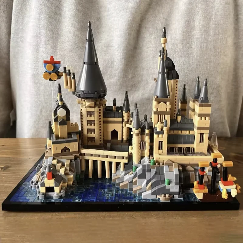 Medieval Magic Castle Harry Potter Building Blocks Set Hogwarts MOC Bricks DIY Toys Gifts For Adult Micro Block Model 2700+pcs