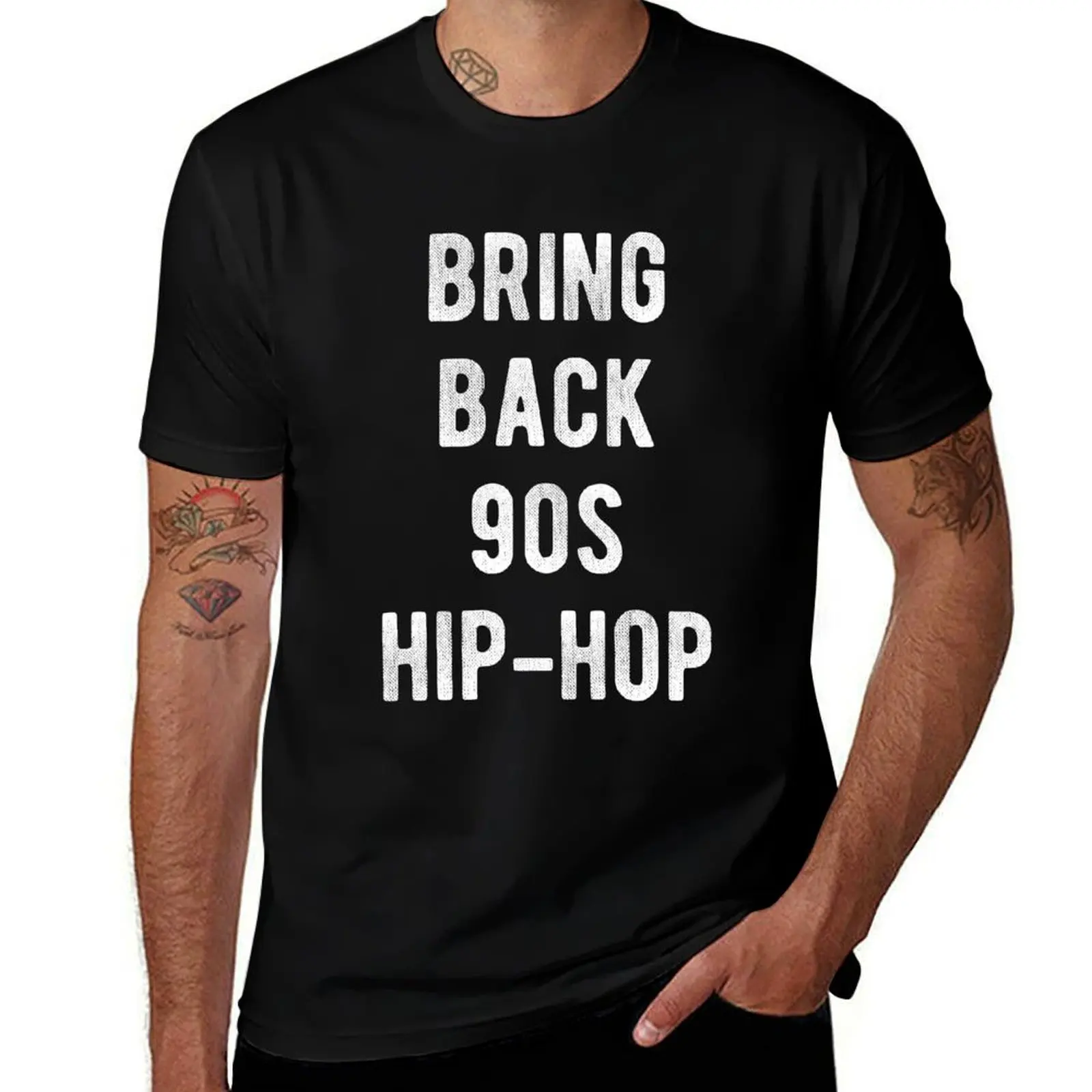 

Bring Back 90s Hip-Hop T-Shirt cotton t shirts man 100% man t shirts high quality luxury brand T-Shirt