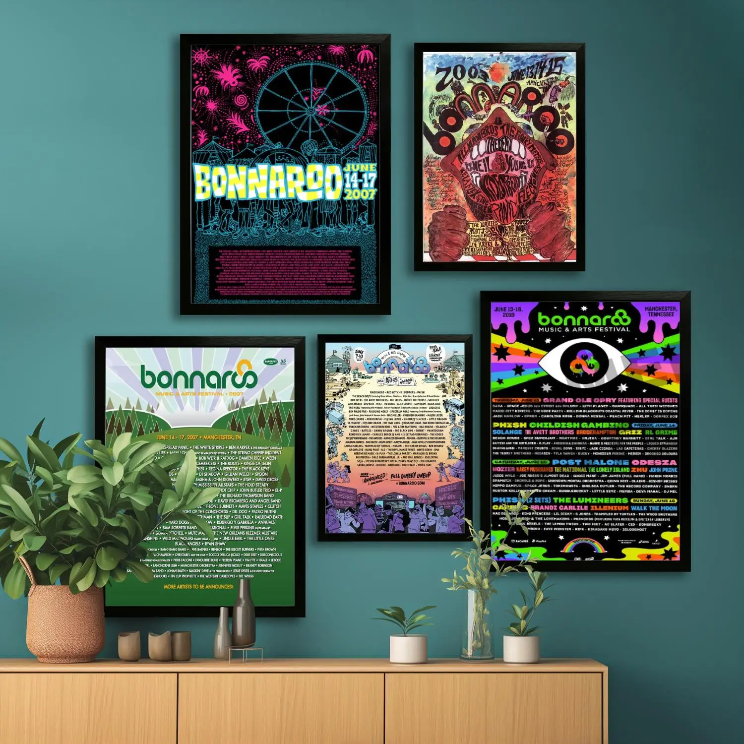 bonnaroo music Festival Canvas Art Poster and Wall Art, Picture Print, Modern Family Bedroom Decor,Decorative painting