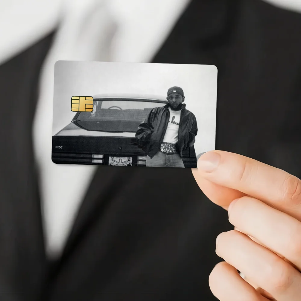 Rapper K-Kendrick L-Lamar GNX Bank Credit Cards Bus Pass Stickers Cool Decoration Waterproof 4PCS Card