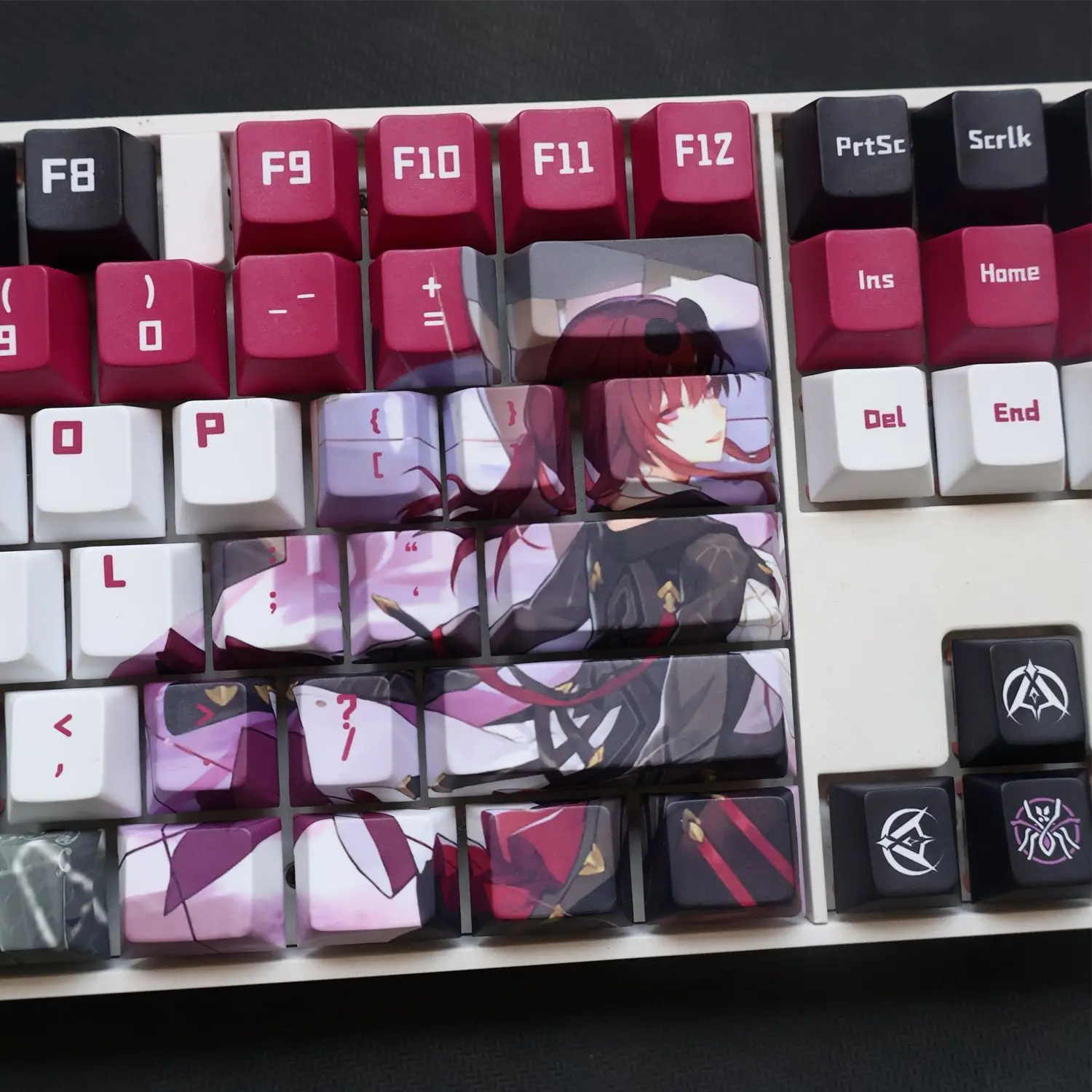 128 toetsen Honkai: Star Rail Kafka Keycaps Set Keycaps Anime Key Caps Mechanisch toetsenbord voor wooting 60 64/68/84/87/96/104/108