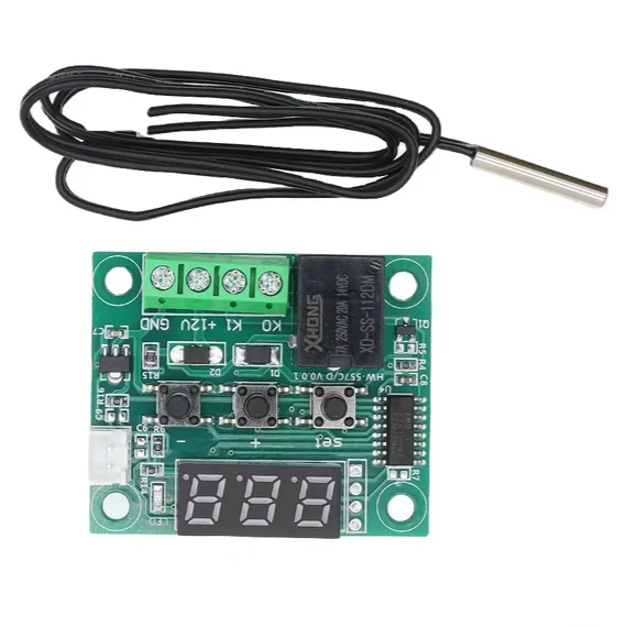XH-W1209 Цифровой дисплей Высокоточный модуль контроллера температуры Переключатель контроля температуры Миниатюрный контроль температуры B XH-W1209 Цифровой дисплей Высокоточный модуль контроллера температуры Переключатель контроля температуры Миниатюрный контроль температуры B