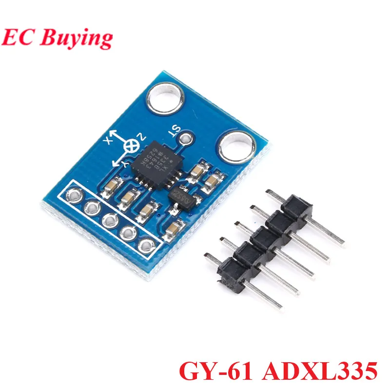 5Pcs/1pc GY-61 ADXL335 Acelerometro 3-Axis Analog Output Accelerometer Sensor Module Angular Transducer 3V-5V