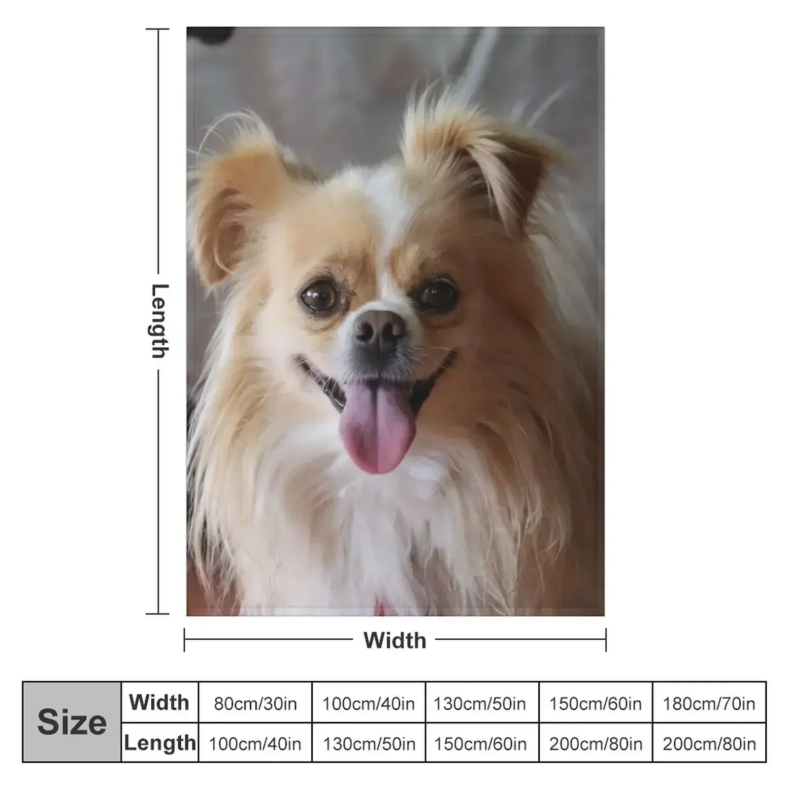 Cute Chihuahua mix doggy Throw Blanket Sofa Thermals For Travel Blankets