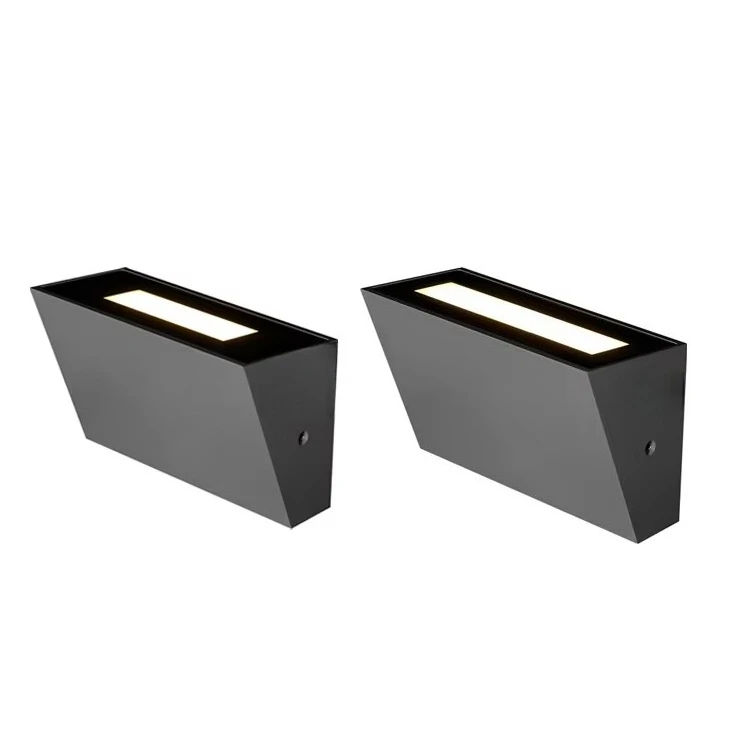 Modern Square Wall Sconce Hotel Adjustable up and Down IP65 15W Outdoor Wall Lamp