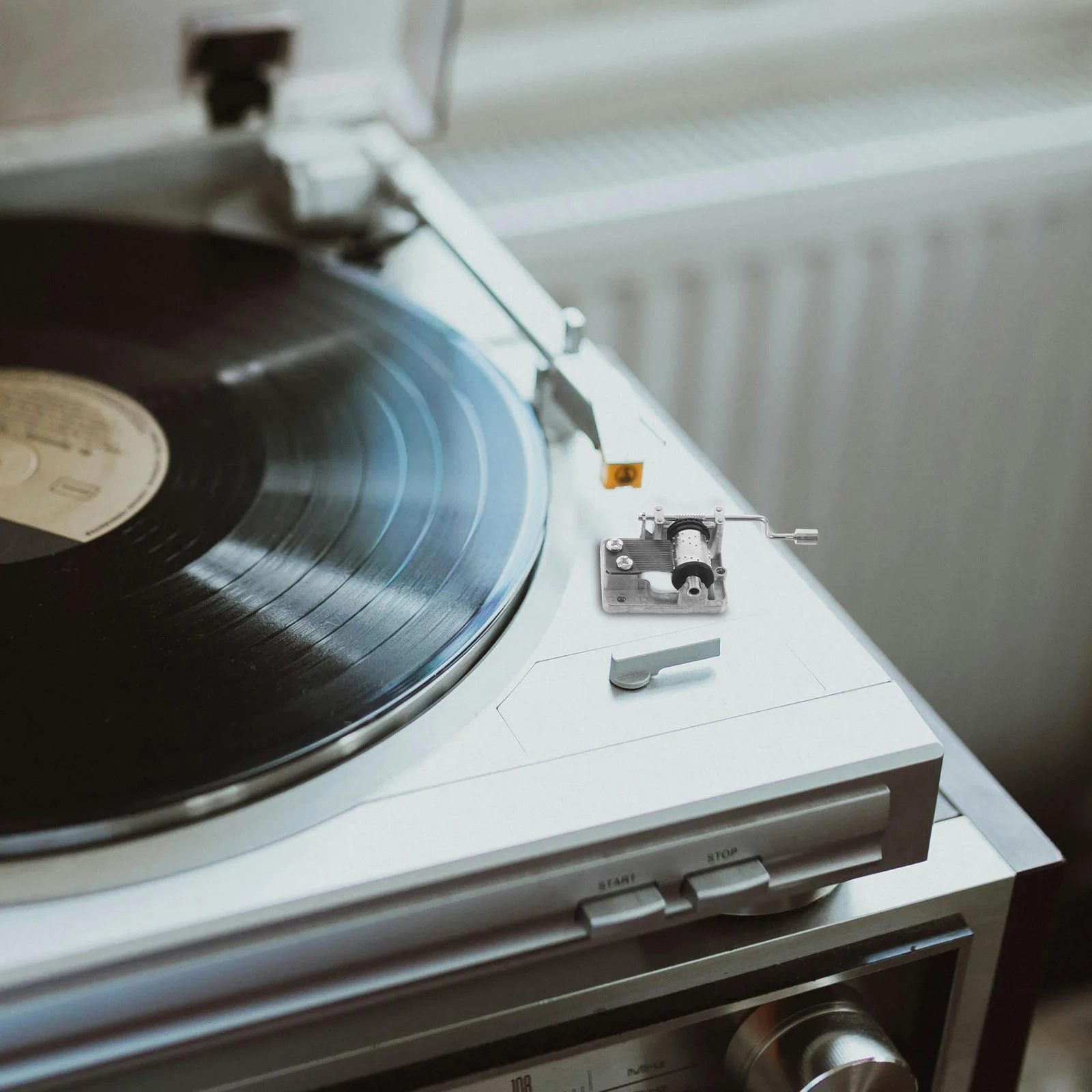 4 Piezas de Mecanismo de Caja de Música, Manivela Manual, Movimiento de Caja de Música para Bricolaje, Piezas de Repuesto, Reparación de Manualidades, Mecanismo Musical Manual, Suave