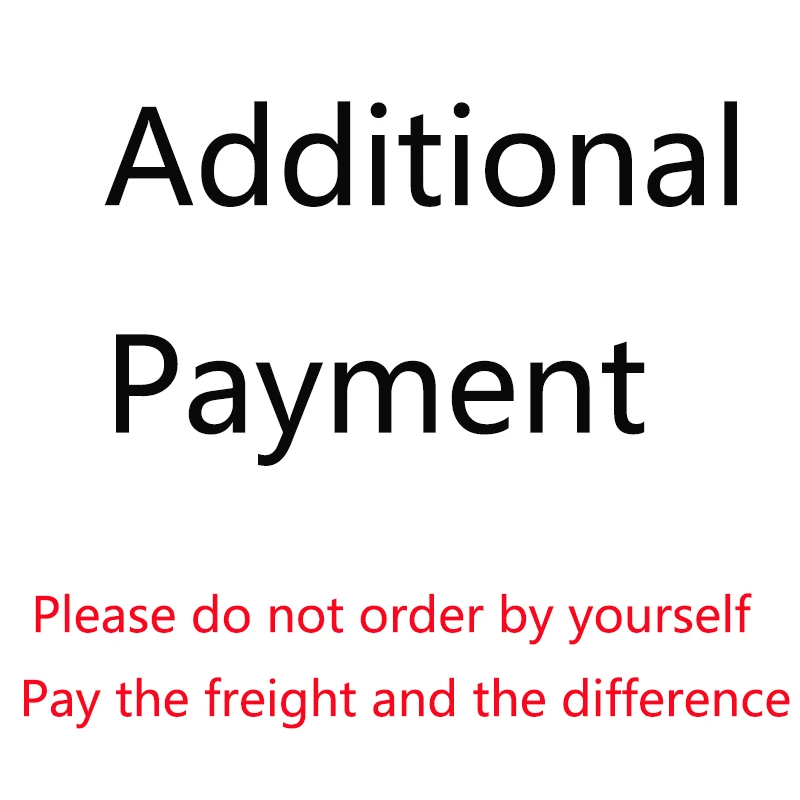 （EU）Please do not order by yourself,Pay the freight and the difference