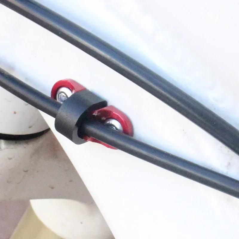 Bicycle Buckle Cable Guide Bike Brake Line Components Part Threaded Base Bolts Holder Aluminum Alloy Wire Tidy