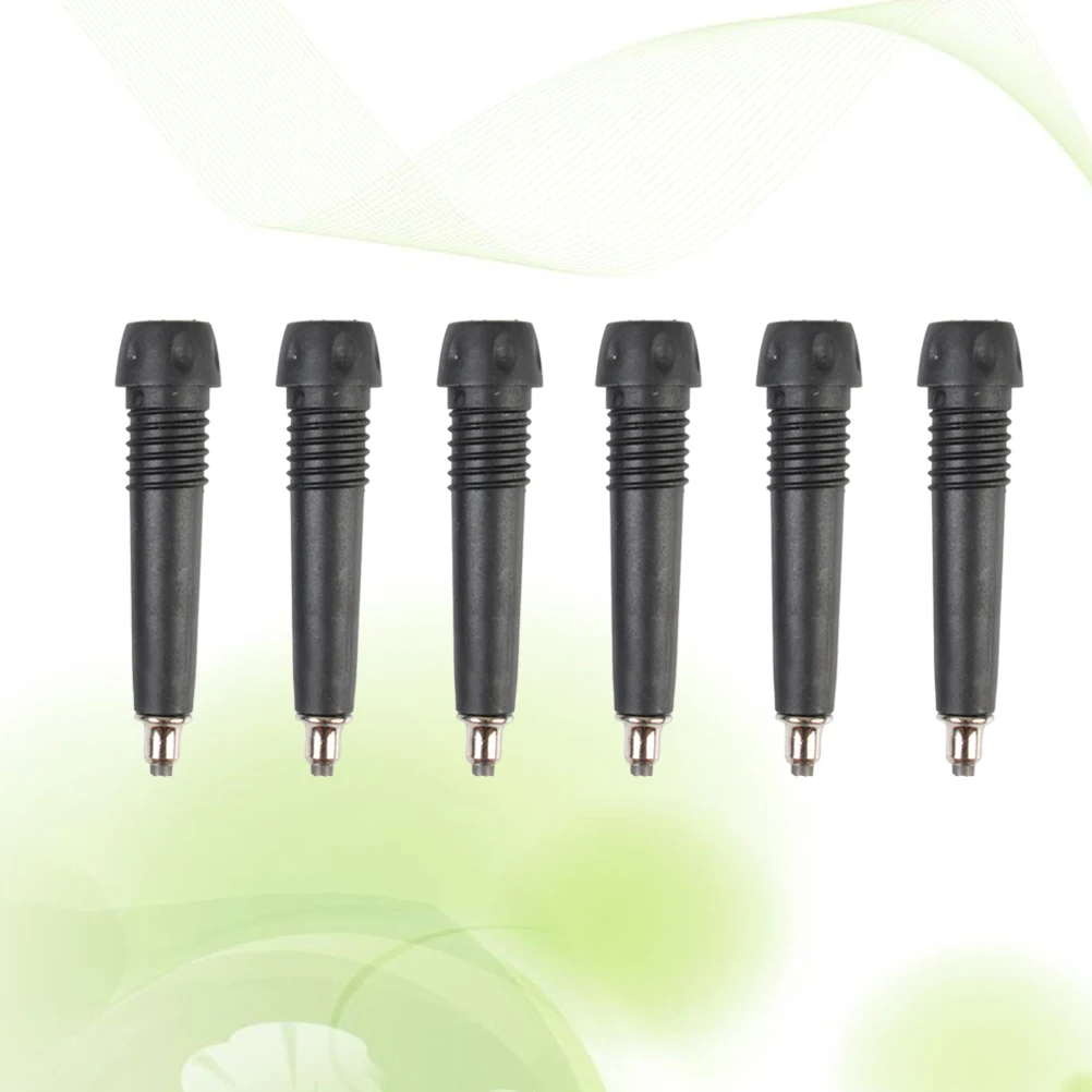

6pcs Replacement For Poles Heavy Duty Thickened Tip Protector Shock Absorption Grip Traction Minimize Wear Hard Surfaces Walking