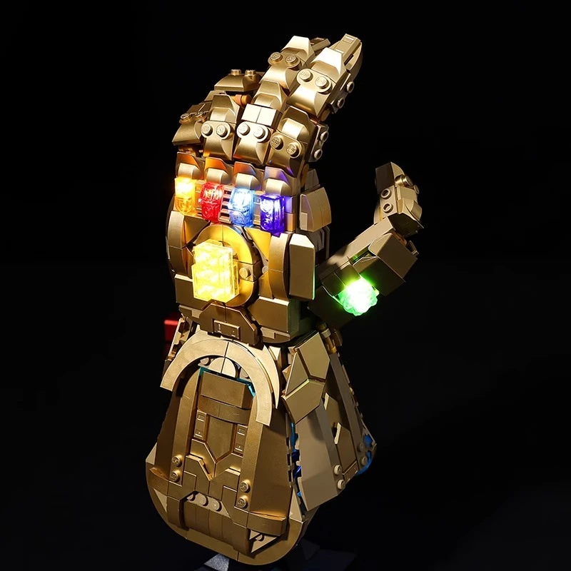 Nenhum modelo de conjunto de iluminação LED adequado para LEGO Infinity Gauntlet 76191 (excluindo blocos de construção)
