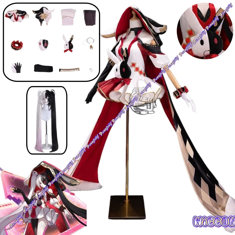 

Honkai Star Rail Sparkle Cosplay Outfit Wig Dress Cloak Mask Headwear Women Halloween Role Play Prop
