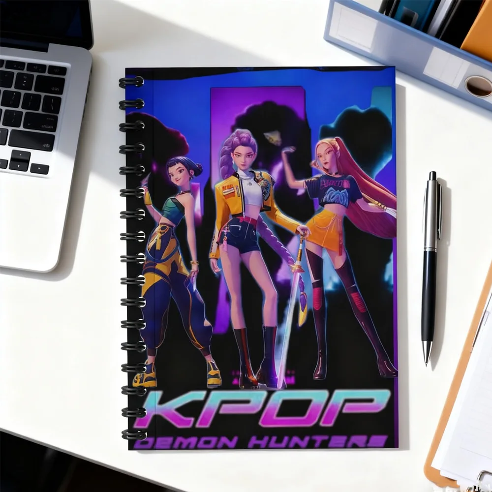 دفتر KPOP شيطان الصيادين أنيمي فتاة مجلة دفتر دراسة مكتب الكتابة القرطاسية هدية ل K-pop ﻿