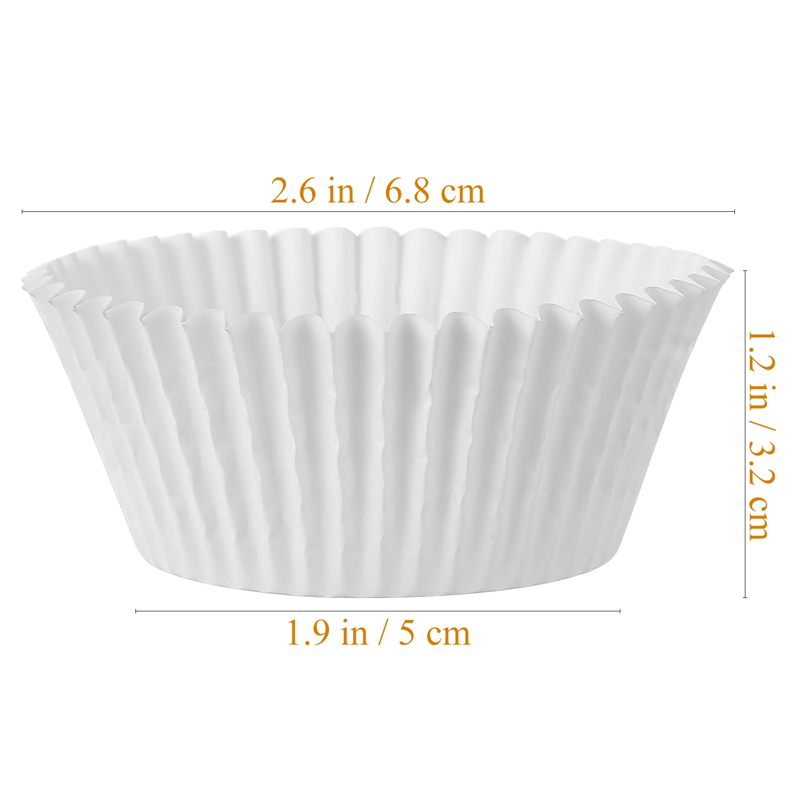 100 pezzi Set di bicchieri di carta per olio Muffin Pan Cottura Reposteria Forma Vassoio per torte Cupcakes Tazze Fodere colorate usa e getta