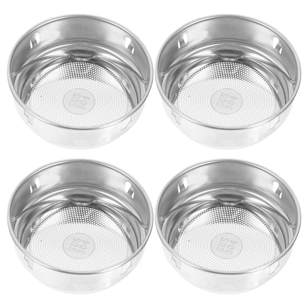 

4 Pcs Stainless Steel Filter Strainer Loose Leaf Tea Insulation Bottle Home Infuser Mesh Portable Strainers Reusable Infusers