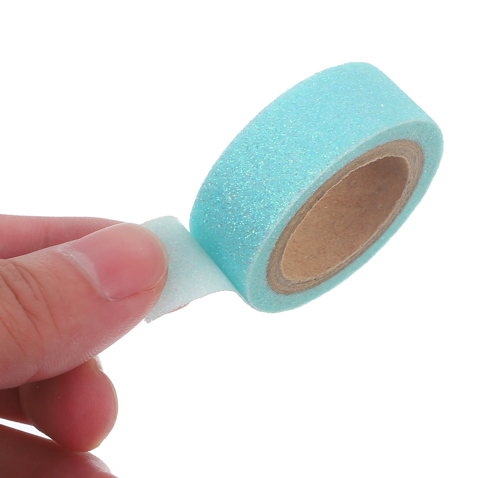 

5 Rolls Glitter Washi Tape Decorative Scrapbooking Tape for Notebook Handmade Craft Journal Decoration