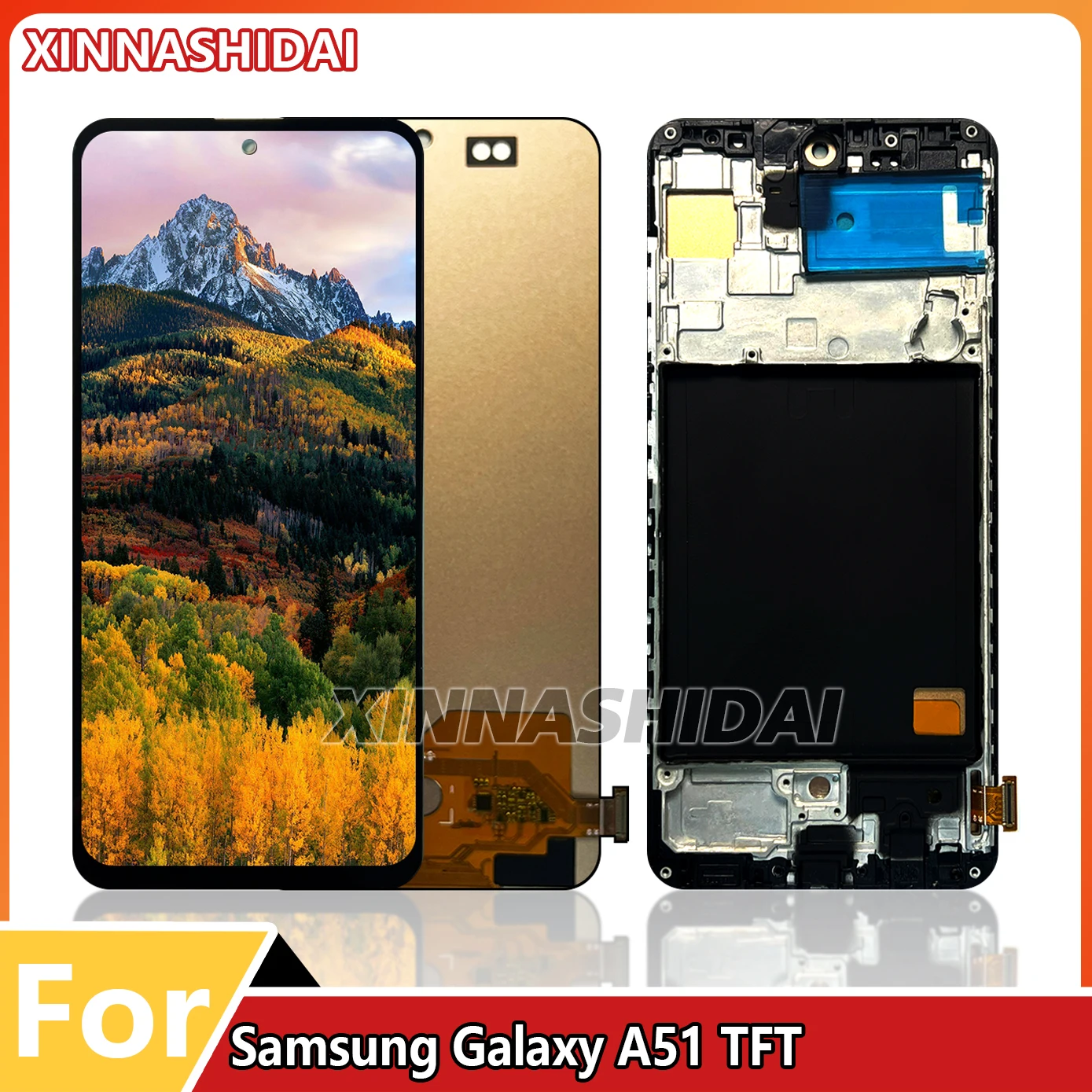 TFT 6.5'' Display Screen For Samsung Galaxy A51 LCD Display Touch Screen with Frame For Samsung A51 A515 A515F Replacement