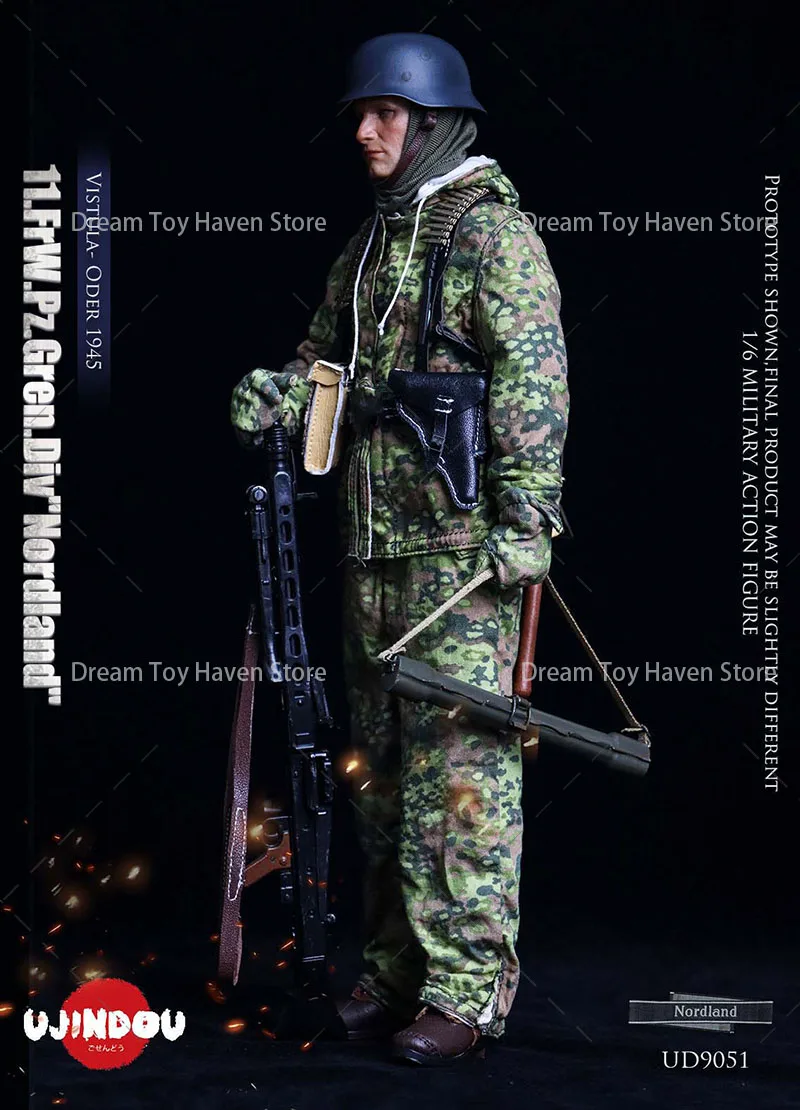 UJINDOU UD9051 1/6 مقياس الرجال الجندي فيستولا أودر سلسلة الحرب العسكرية جمع الدمى مجموعة كاملة 12 بوصة عمل نموذج لجسم اللعب #4