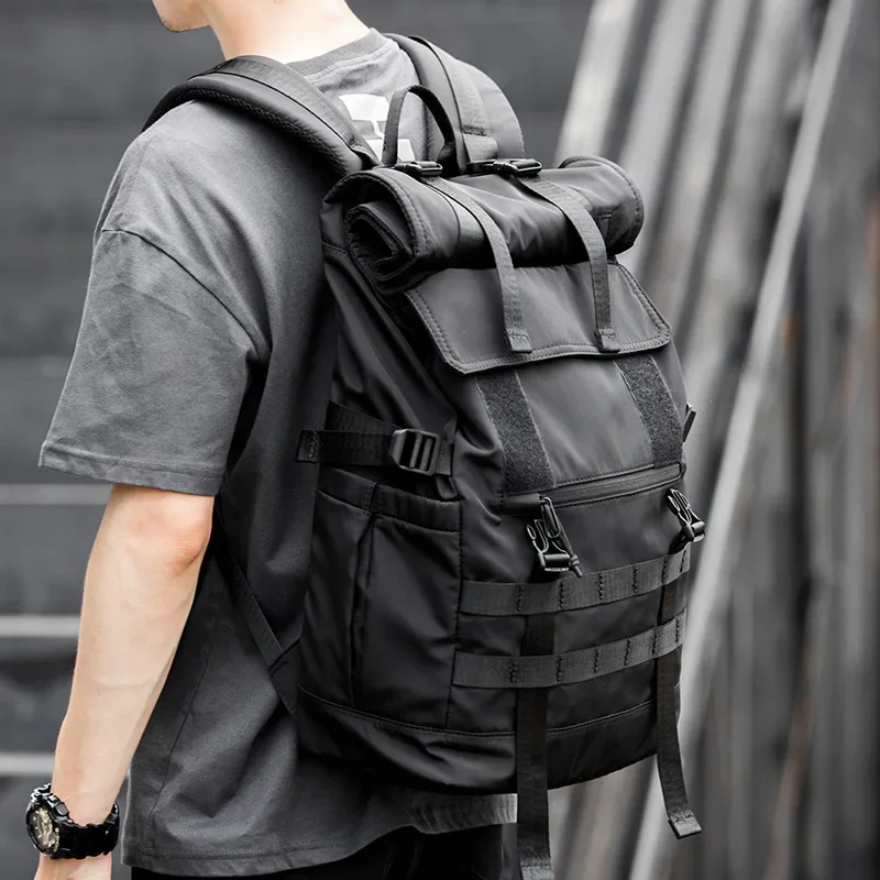 Large Men Backpack Fashion Man Schoolbag 17in Travel Backpacks Oxford Cloth Male Laptop Rucksack 2023 Sport Student Bagpack