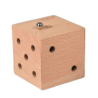 Leisure Toys Wooden labyrinth 3D Marble Maze Puzzle Cube Brain Teasers Adult Kids IQ Logic Training Educational Mind Games