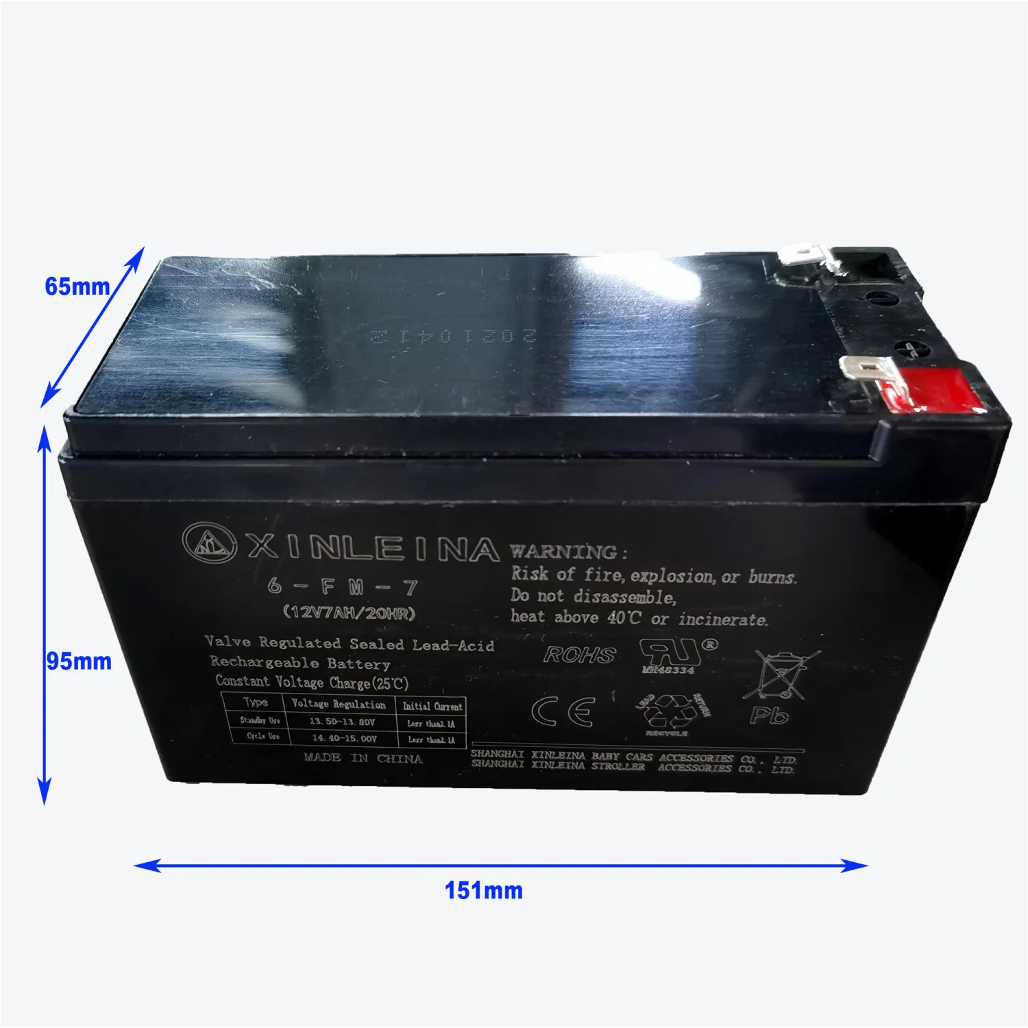 12v 7Ah Battery for Kids Ride on car, Valve Regulated Lead-Acid Rechargeable Battery,Rechargeable Replacement Battery for Kids R