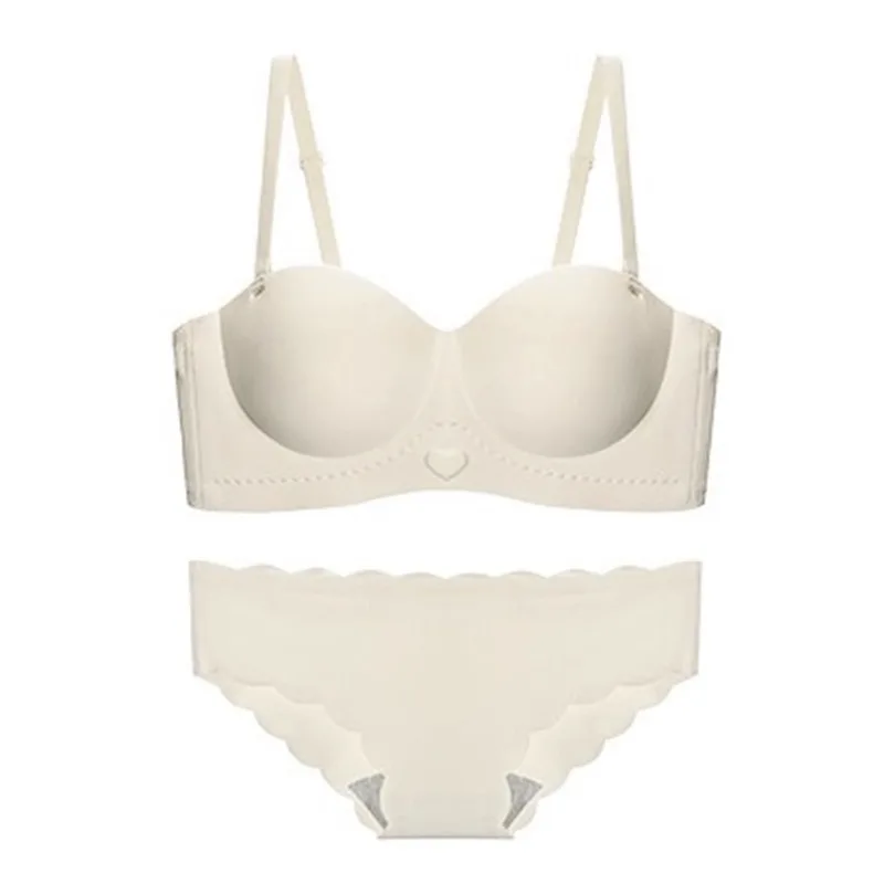 لا زلة حمالة الصدر تمثال نصفي صغير النساء سلس اللاسلكية الراحة ارتداء اليومي ضوء دعم غير مرئية لا أثر MOYISU مثير مجموعة