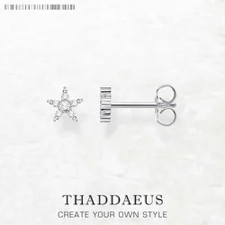 Stud Earrings Star Europe Style Glam Fine Jewerly For Women Cute Gift In 925 Sterling Silver