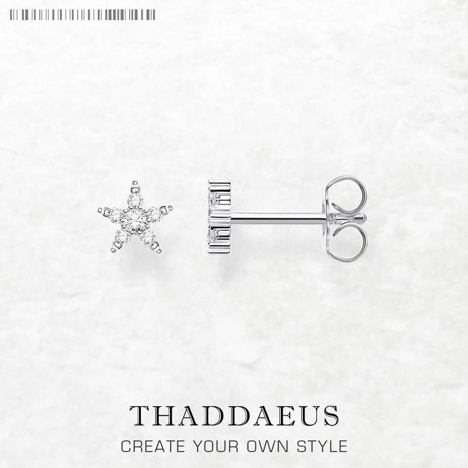  Stud Earrings Star Europe Style Glam Fine Jewerly For Women Cute Gift In 925 Sterling Silver 