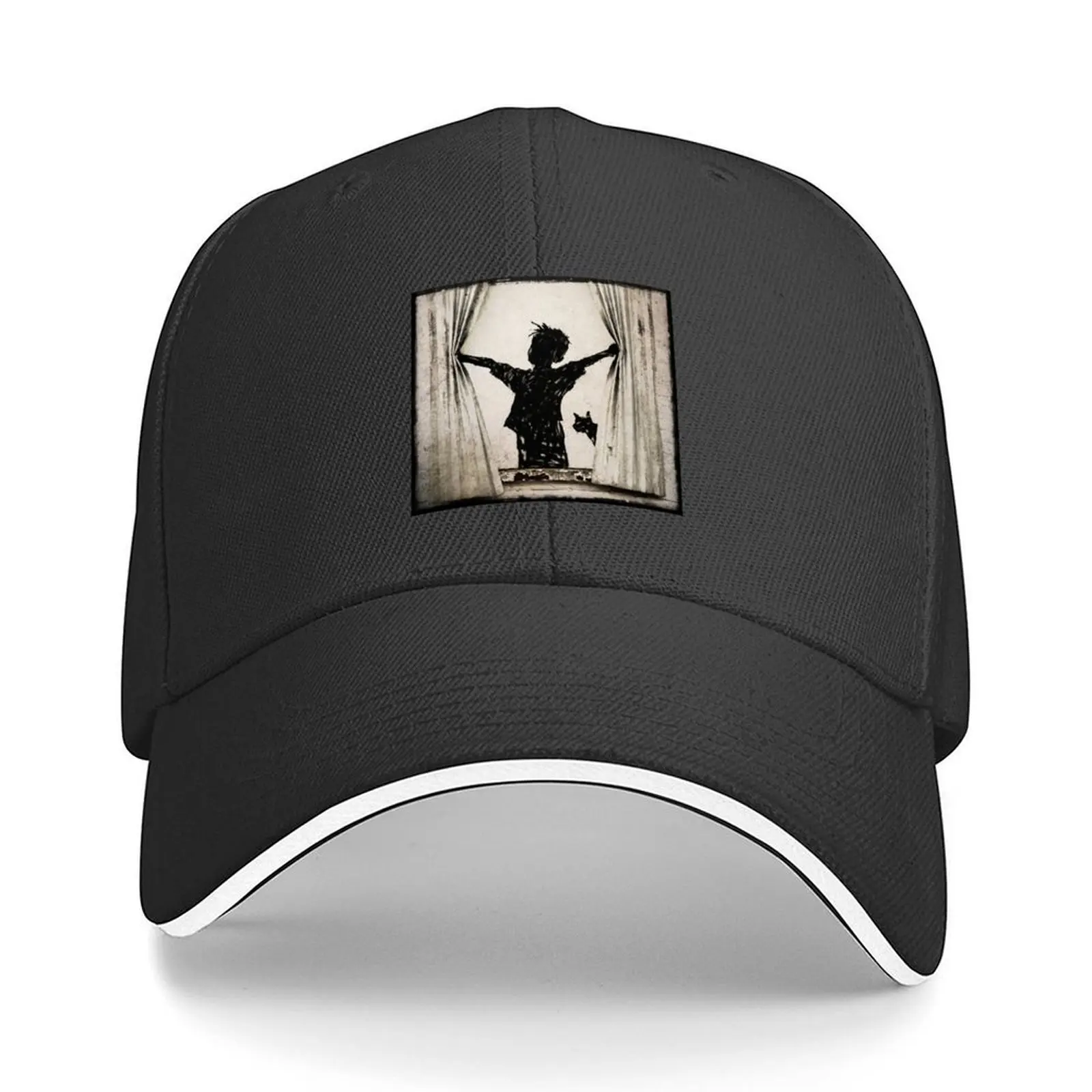 

Banksy Boy and his Cat in window Baseball Cap beach hat Brand Man cap Hat Man Luxury Streetwear Caps For Women Men's