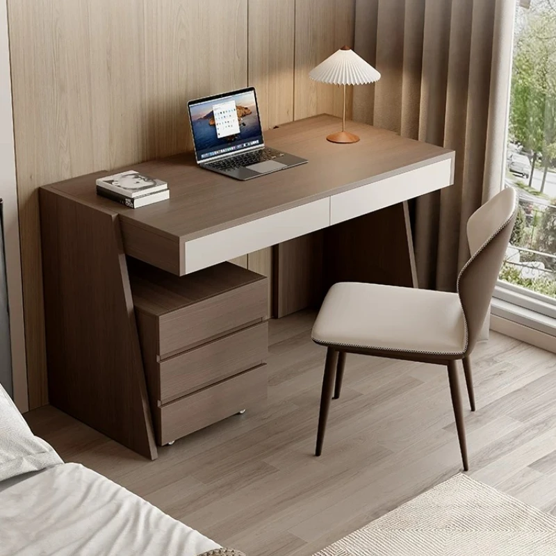 Vertical Wooden Computer Desks Storage Luxury Reading Weird Office Desks Bedroom Study Writing Mesa Computador Furniture