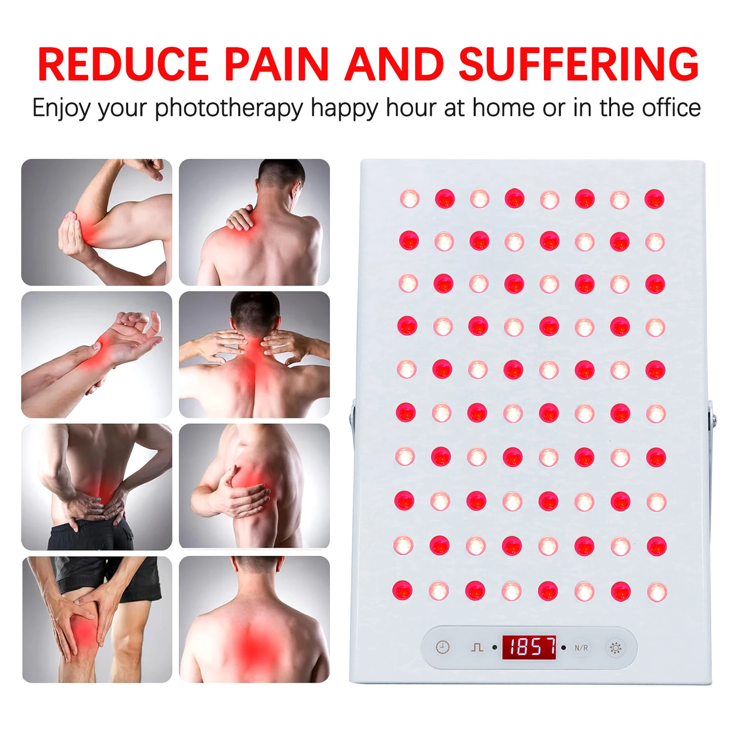 

Infrared Physiotherapy Lamp LED Beauty Device for Face And Body Massage Tools Heating Therapy Light Pain Relief Health Care