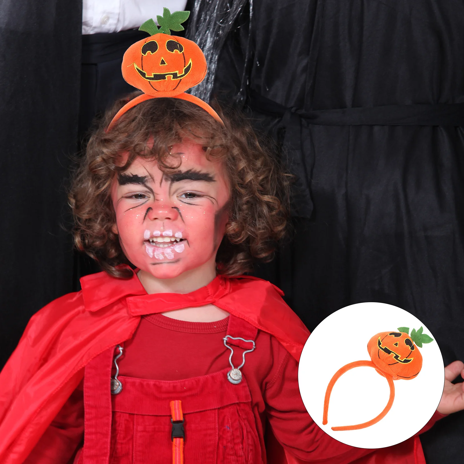 

Halloween Pumpkin Headband Comfortable Adjustable Party Hair Accessory Costume Headwear Halloween Dress Up Headband