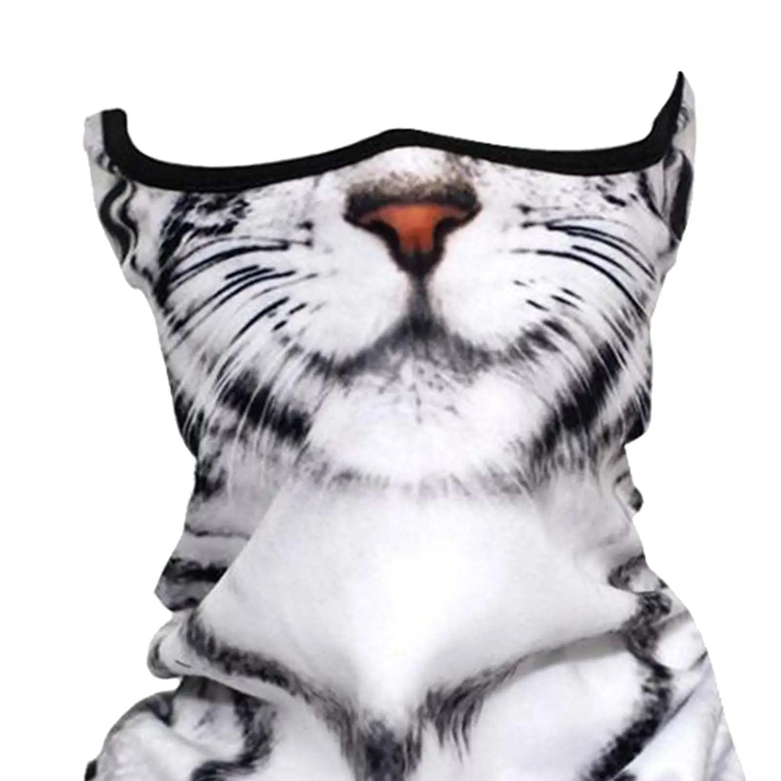 Neck Gaiter Cute Cat Design Cooling Headband Face Mask with Ear Loops Scarf for Sports Golfing Shopping Trips Skiing Daily Wear