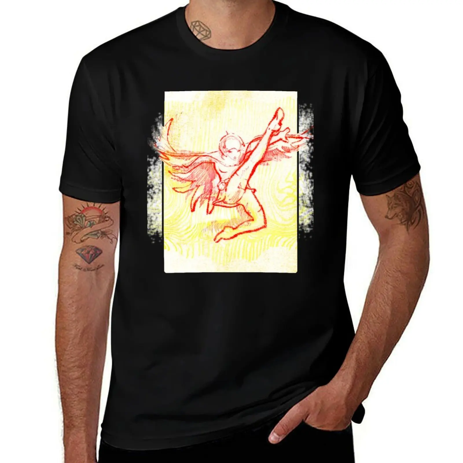 

Jun Swan T-Shirt cotton t shirt man t shirt custom print T-Shirt