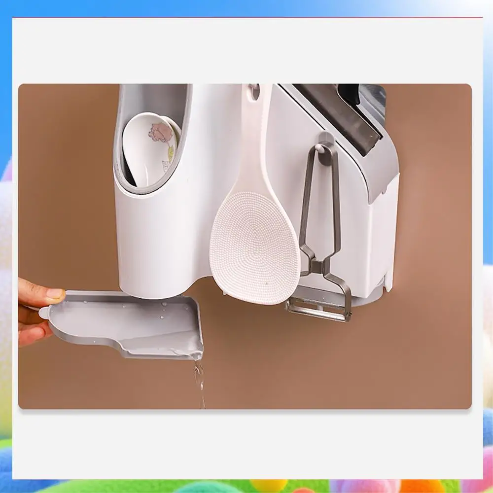 

Multi Function Utensil Holder Knife Block Flatware Drainer Storage Box Knife Fork Spoon Rice Home Supplies Storage Box-AA25