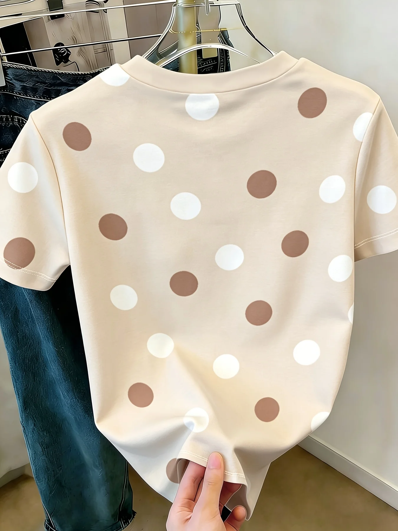 Hot 2026 Women's Crew Neck Short Sleeve T-Shirt Casual Printed Top Fashionable Comfortable Fit for Various Occasions