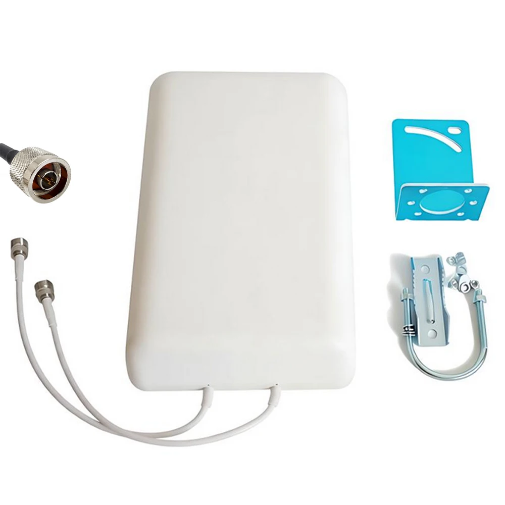 Ultra Long Range 4G LTE MIMO Dual Polarization High Gain Directional Antenna, 2x14dBi Enhanced Signal