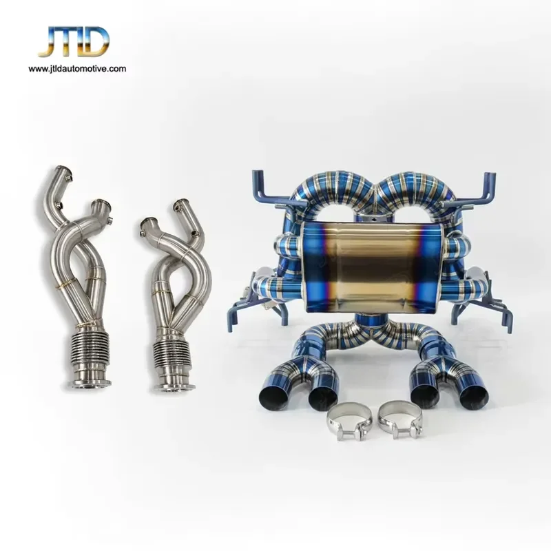 Newest High Performance Full Exhaust System for LAMBORGHINI Revuelto Newest Downpipe and Titanium RACE Exhaust