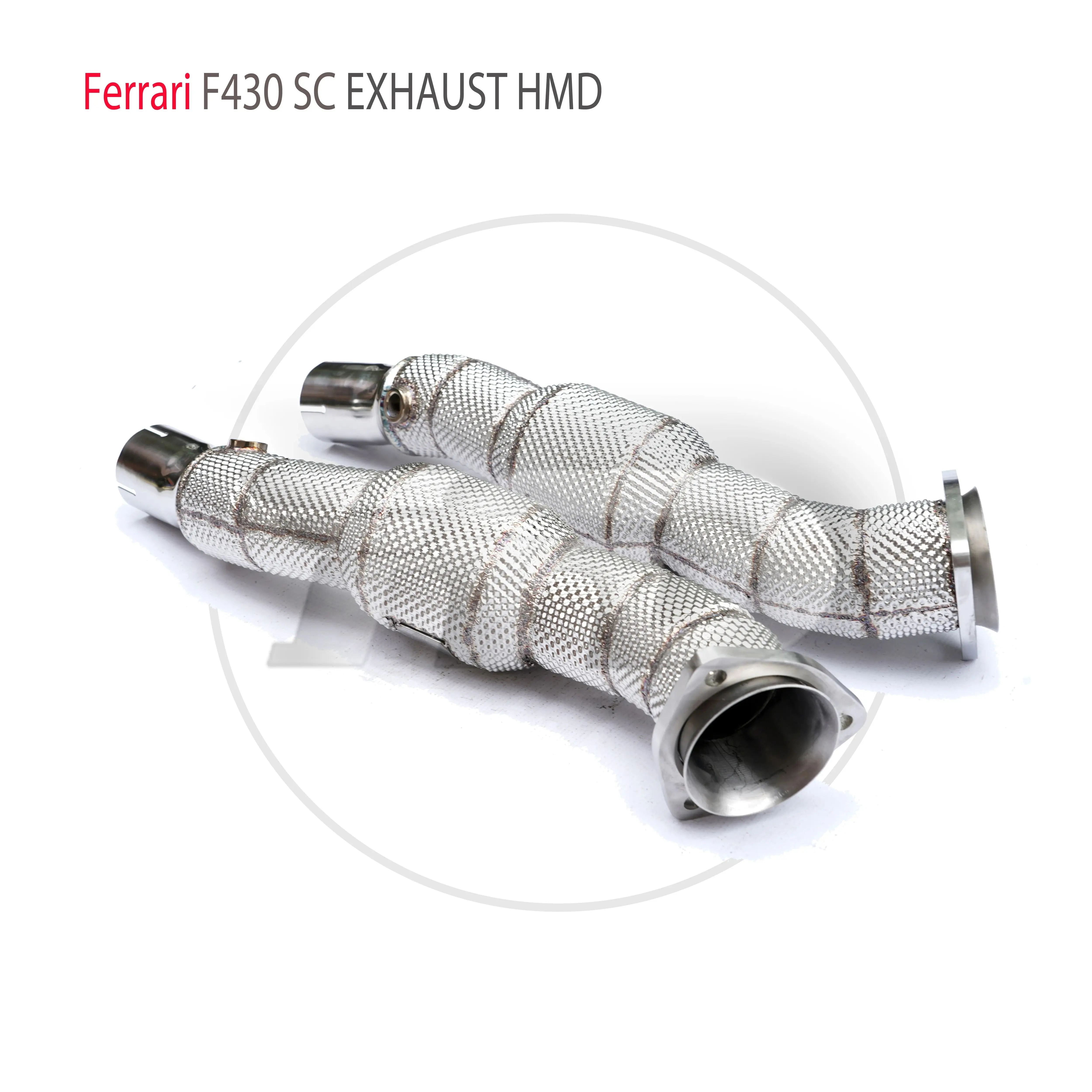 HMD Exhaust Manifold Downpipe for Ferrari F430 Scuderia Coupe Car Accessories With Catalytic Converter Header Without Cat Pipe