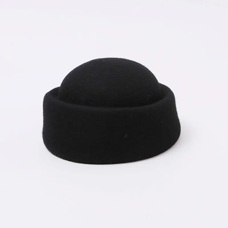 gift-85-wool-pillbox-hat-women-round-dome-retro-solid-color-warm-autumn-winter-daily-headwearr-fashion-ooutdoor